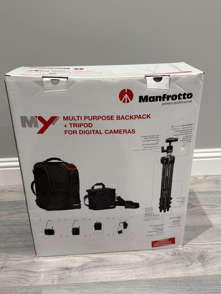 image for Manfrotto tripod and case