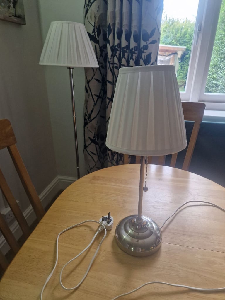 Ikea floor lamp and table lamp