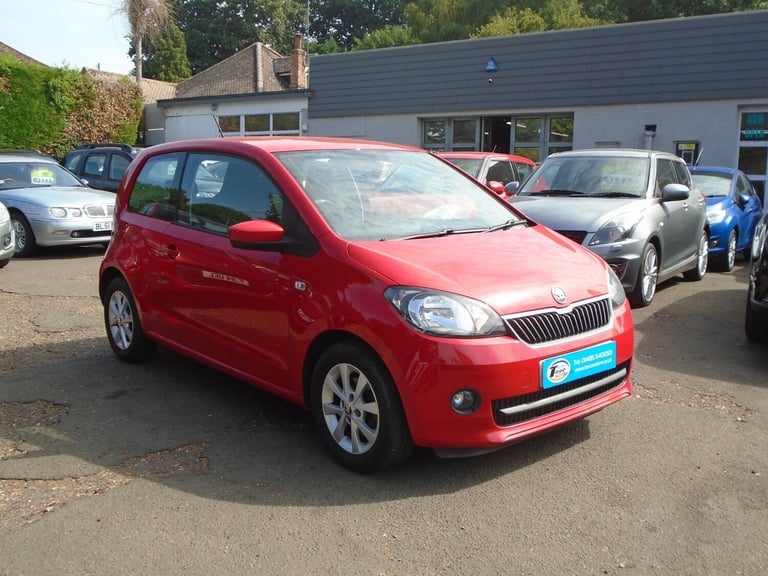 SKODA CITIGO 2014 1.0 MPI 75 GreenTech Elegance 3dr RED