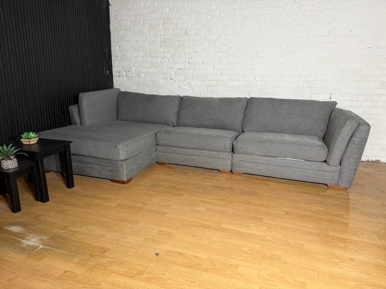 DFS Ada Large Grey Corner Sofa FREE SAME/NEXT DAY DELIVERY