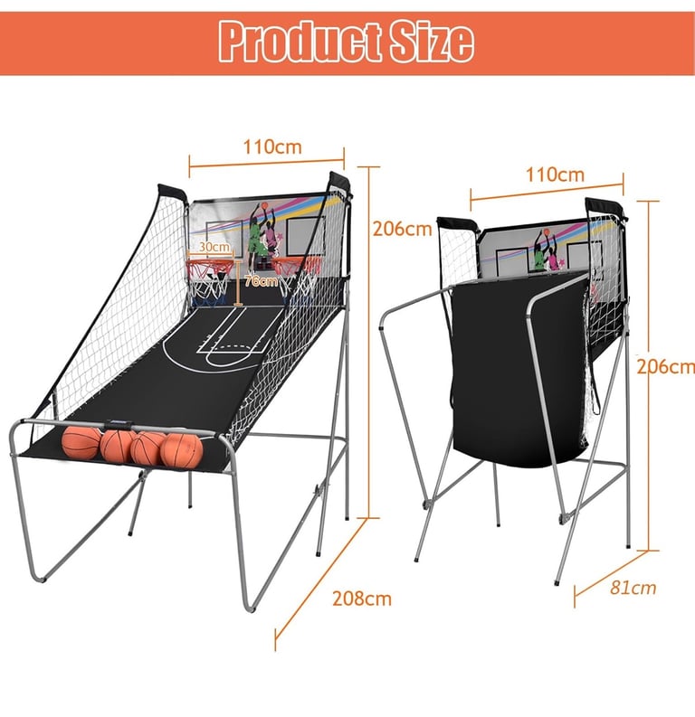 Basketball Arcade Game Indoor & Outdoor Use