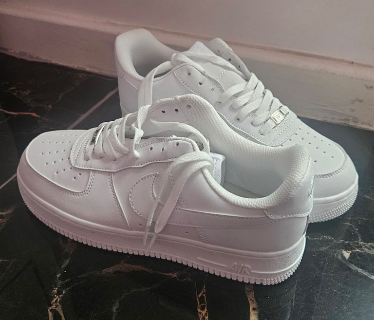 image for Nike AirForce1 New Trainers, white colour 8.5 UK size 