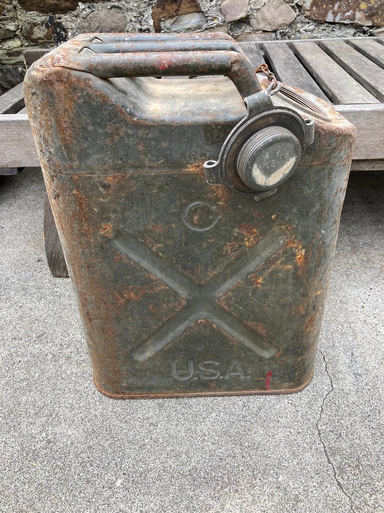image for Vintage American military Jerry can, 1951, WW2, Korean War.