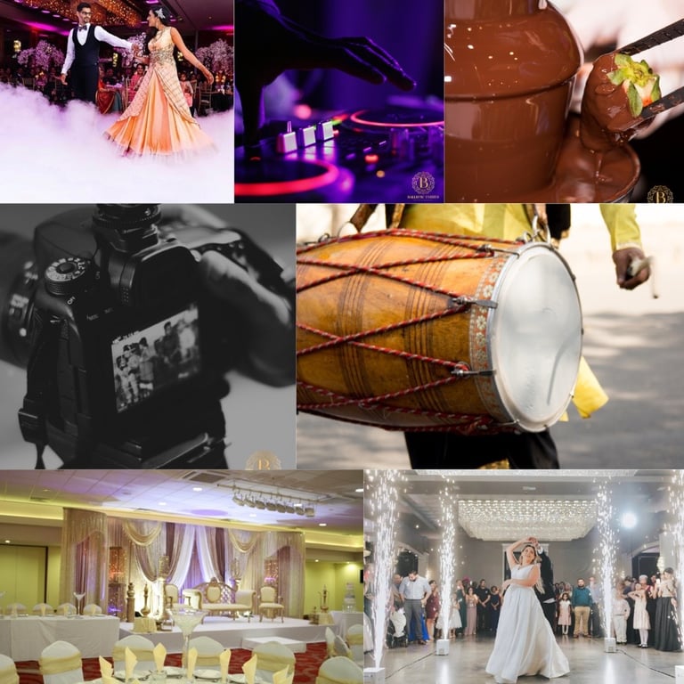 All services for Muslim events: Weddings & mehndi. All in one. Create your package. 