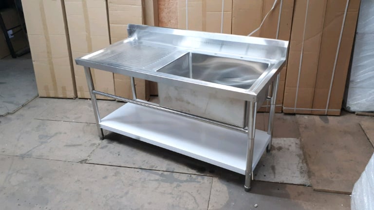 image for Deep bowl sink/commercial STAINLESS steel single sink 5ft