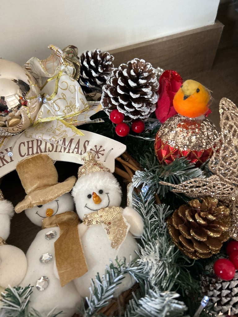 Large handmade Christmas wreath 