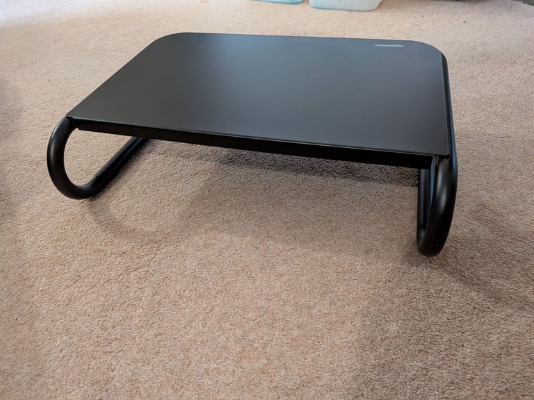 3x AmazonBasics Metal Monitor Stand - Black - Holds up to 18 kg