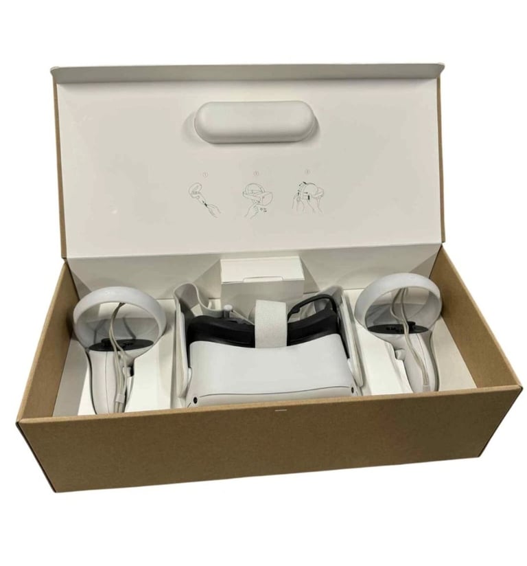 Meta Quest 2 VR Headset With Strap/Case 128GB White