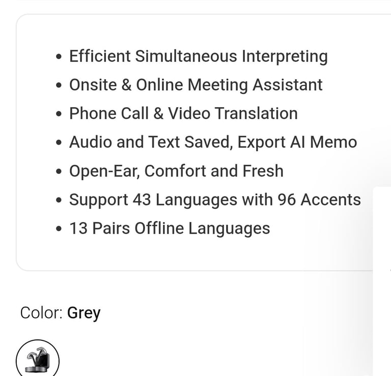 image for Headphones for language translation. Headphones for language translation. 