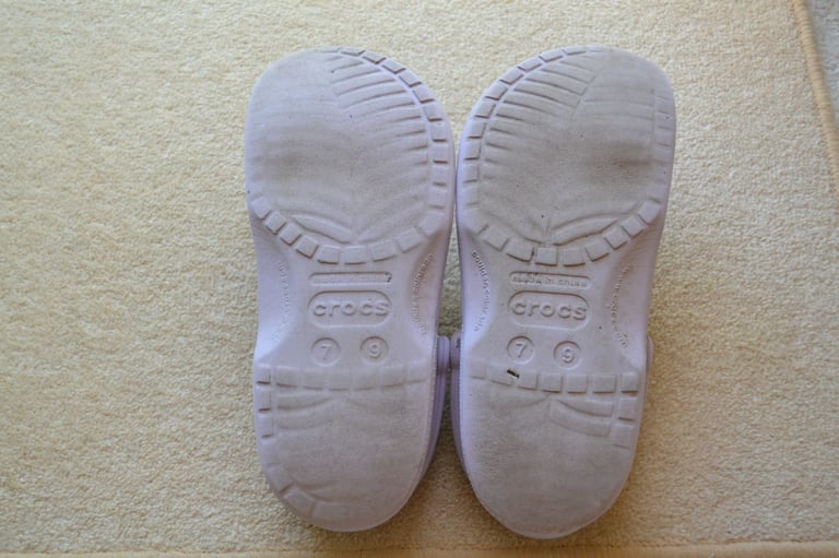 Crocs Classic Clog Kids Girls Purple / Lavender - Size UK 6-7