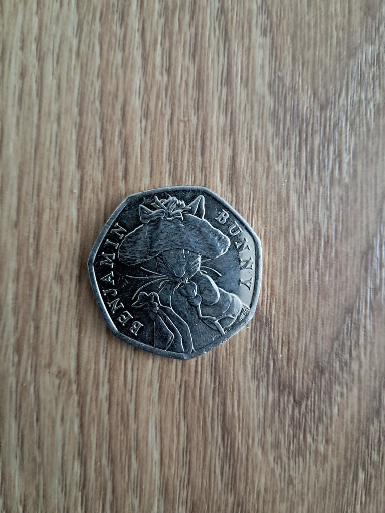 3 Beatrix Potter 50p Collectors Coins 