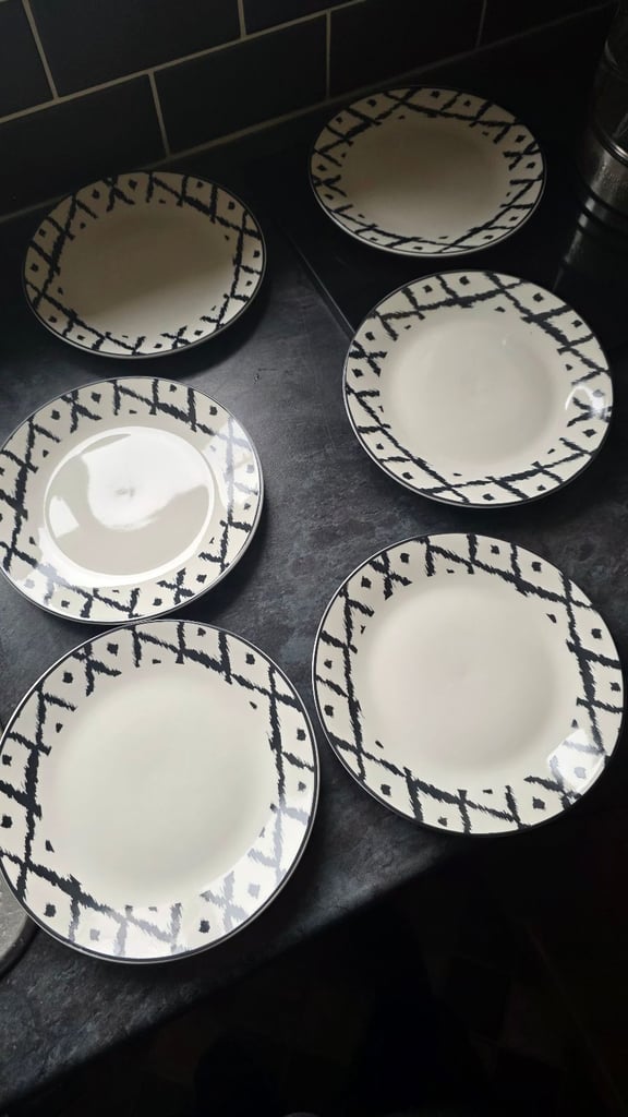 image for Dunelm Ikat side plates x 6