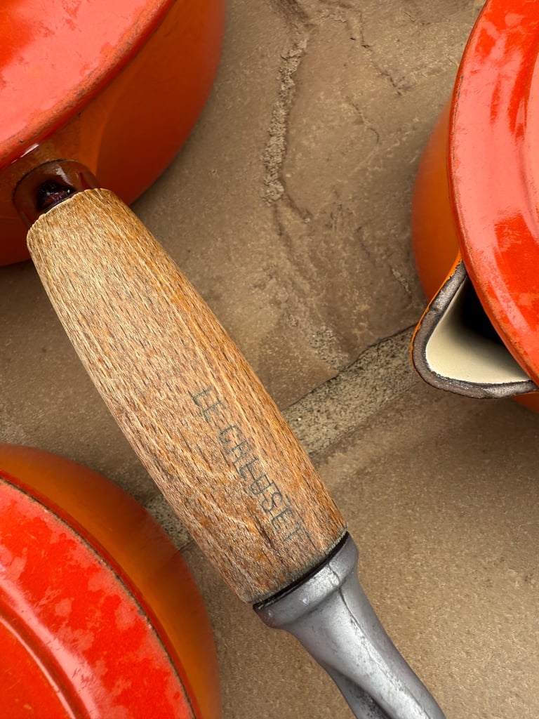 Le Creuset - set of 5 saucepans 