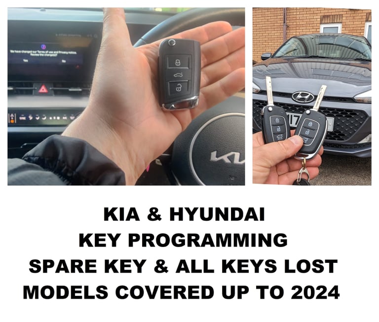 KIA & HYUNDAI KEY PROGRAMMING. ALL MOELS COVERED UP TO 2024