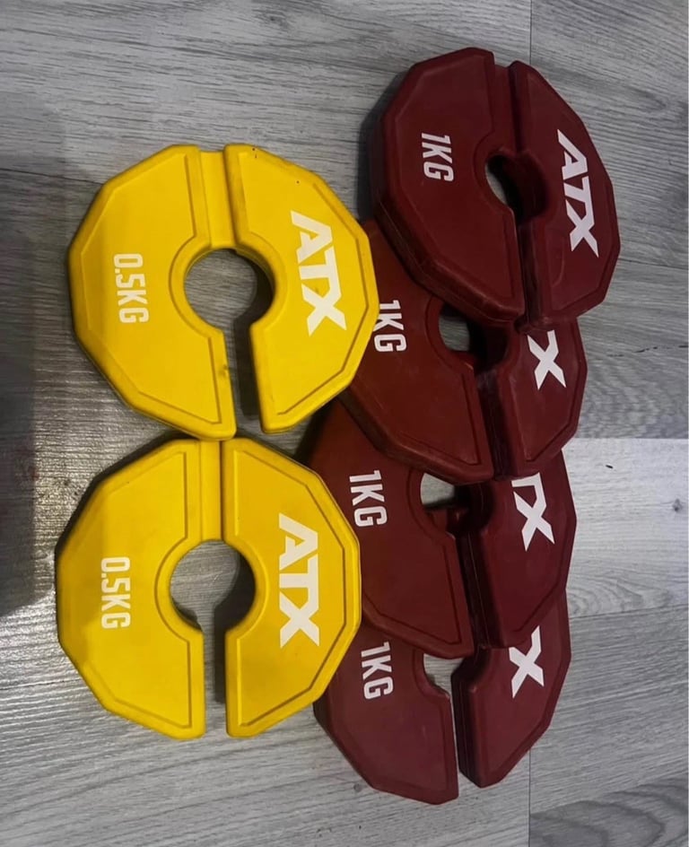 ATX dumbbell Flex add-on rubber plates 2x0.5kg & 4x1kg