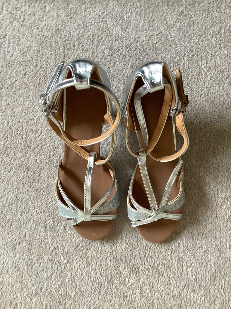 Silver Ladies Evening Shoes