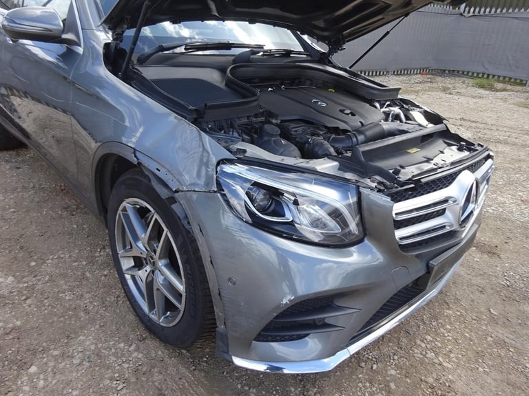 2018 67 REG MERCEDES BENZ GLC 250 D 4MATIC AMG LINE DIESEL AUTO DAMAGED SALVAGE