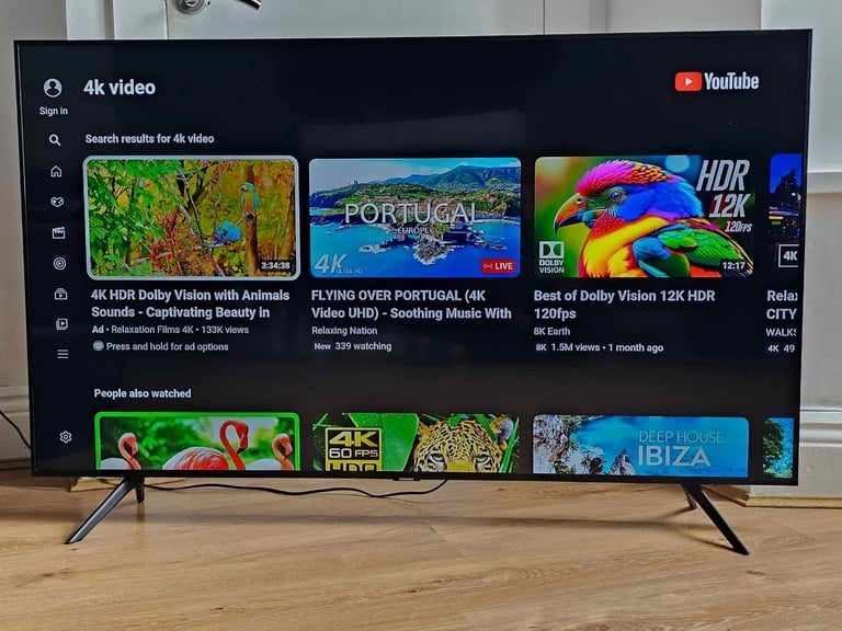 Samsung 55 inch 4K Crystal Ultra HD Smart HDR LED TV with Latest Apps