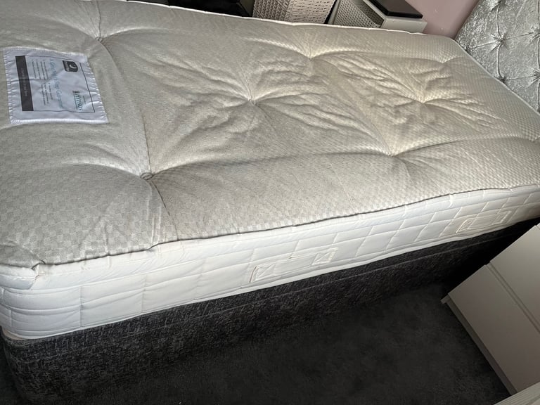 image for Single ottoman bed with mattress and headboard 