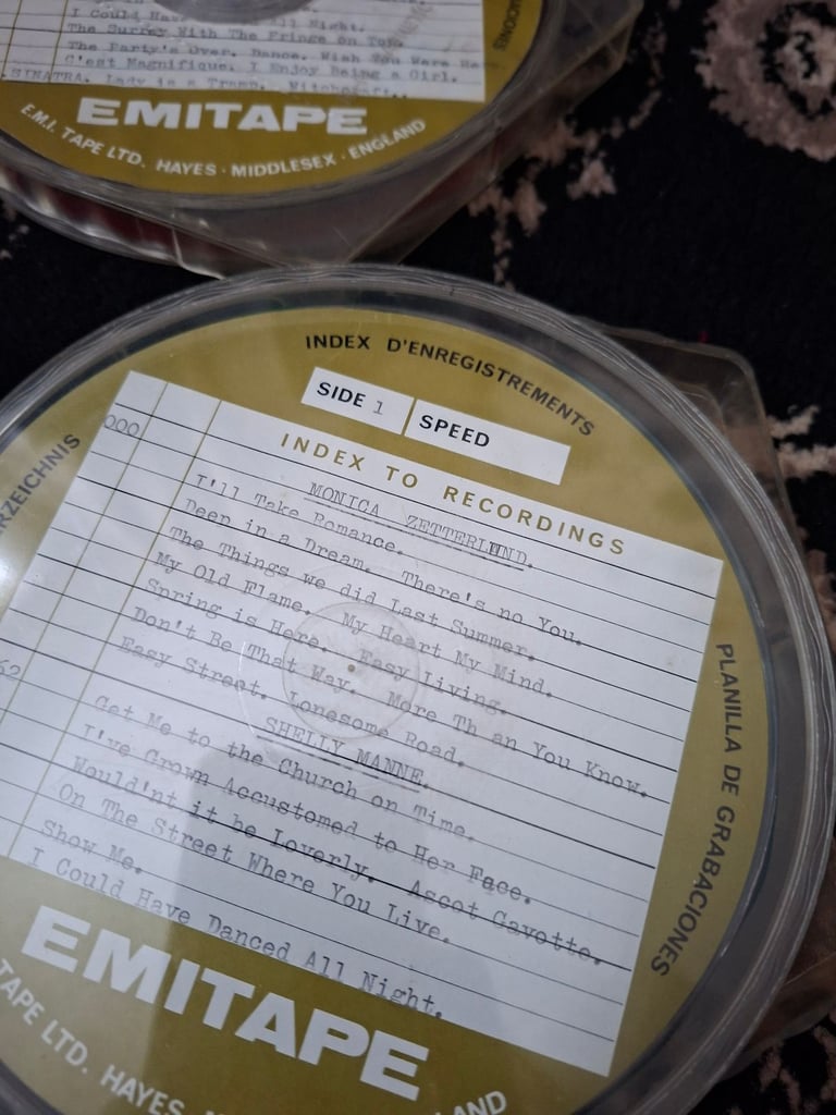 EMI,SCOTCH,BASF,5" REEL TO REEL TAPES