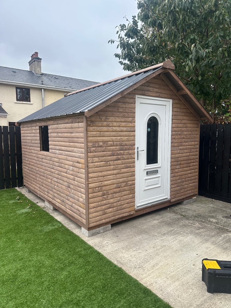 Shed with PVC door 12x10