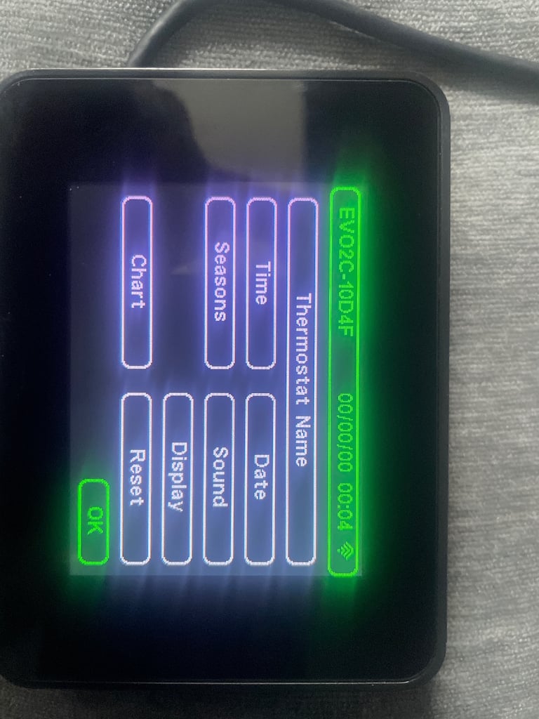 EVO Microclimate 2 Touch screen Wirelessly controlled thermostat 