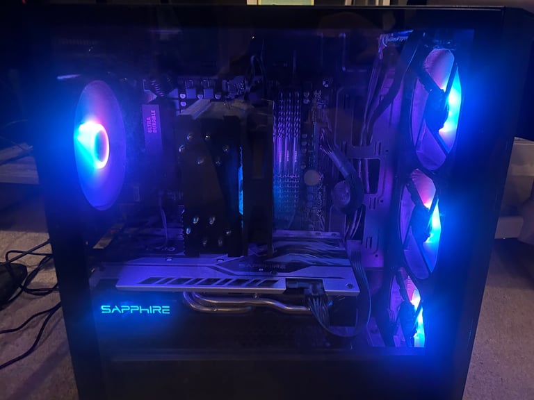 custom built gaming pc ryzen 5 5600x RX 580
