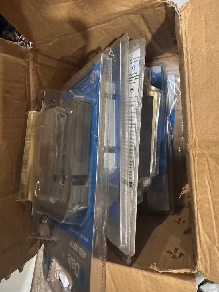 5x Dale BATHROOM MORTICE LOCK 3" 76mm CASE 57mm BACKSET BRASS