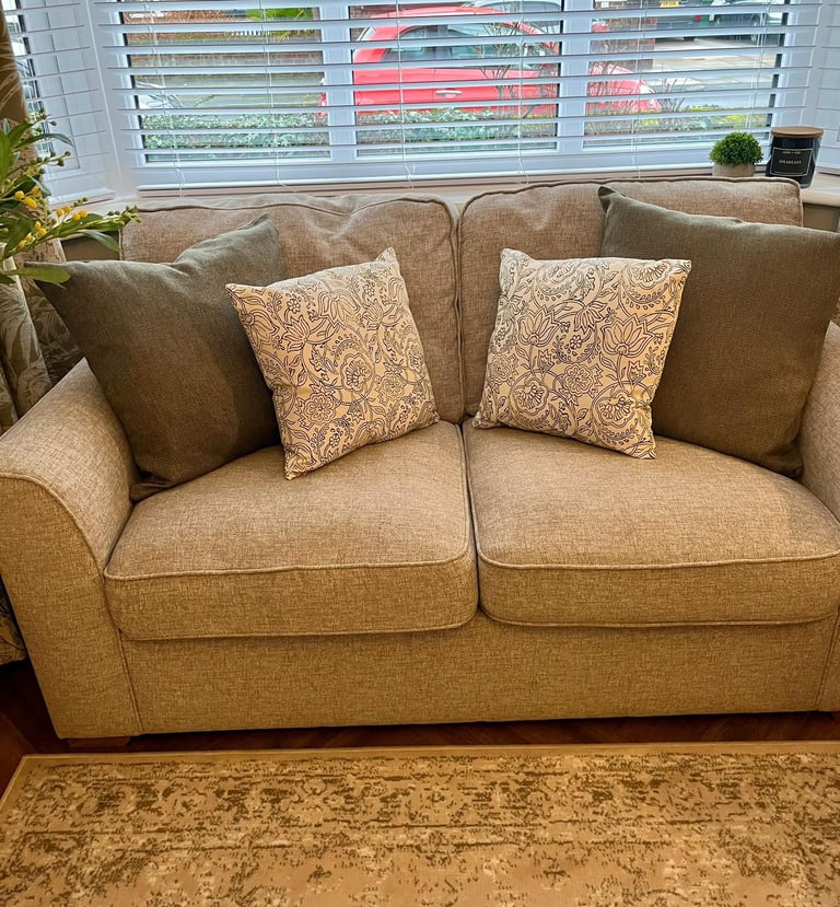 2 seater and L shaped couch 