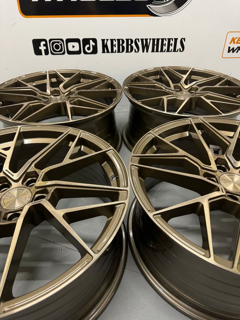  19" AUDI RIVIERA RF106 ALLOY WHEELS A4 A3 A6 A7 A8 S4 S3 S6 RS4 RS3 MK2 TT MK3 TT Q3 Q5