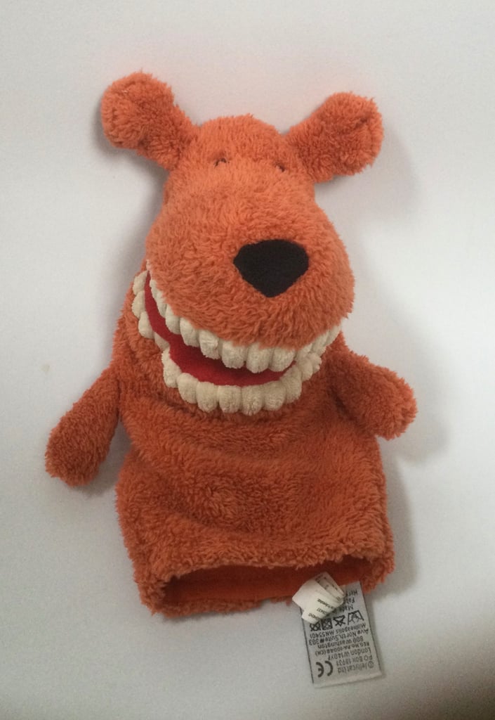 Jellycat of London Toothy Mutt hand puppet soft toy retired excellent condition 