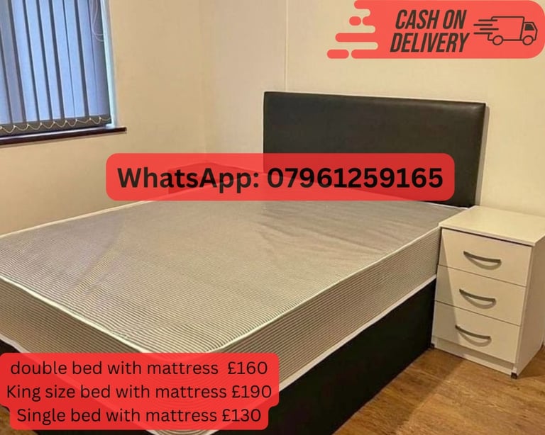 Double Bed Base Headboard With MattressSingle Bedframe With Drawers