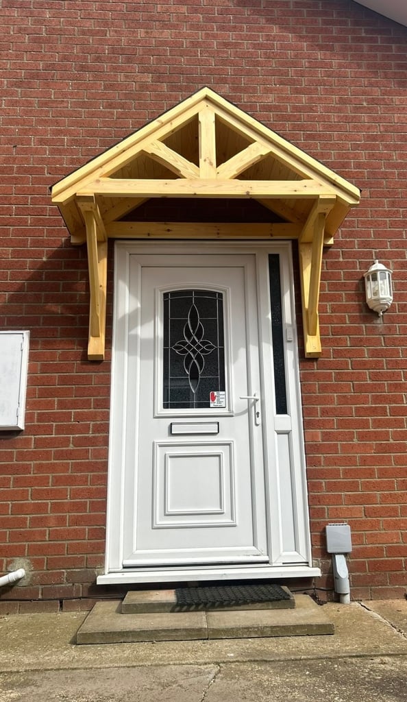 Cottage style door canopy