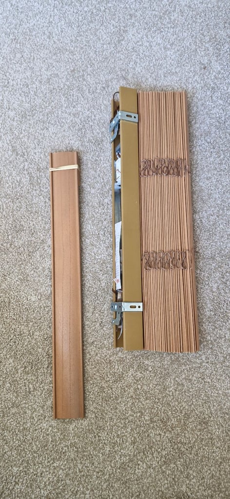 4 sets of Sunwood Branded 50mm slat, Venetian Wooden Blinds, W 60CM X D 135CM