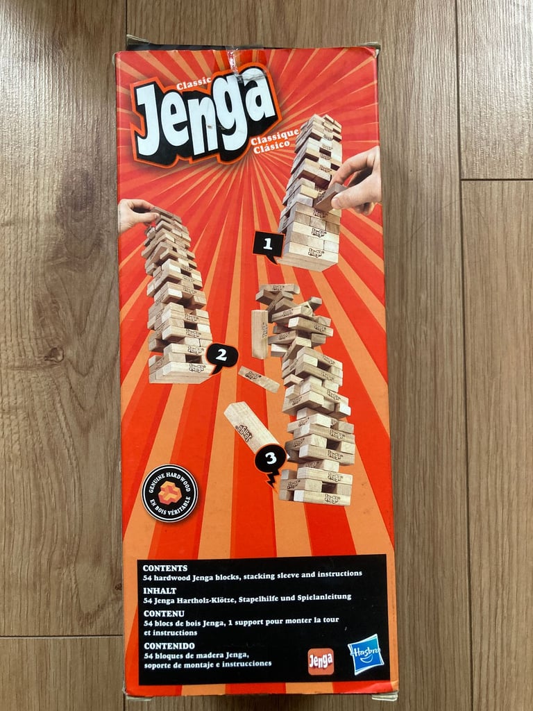 Hasbro Gaming Jenga Classic Strategy Stacking Game 