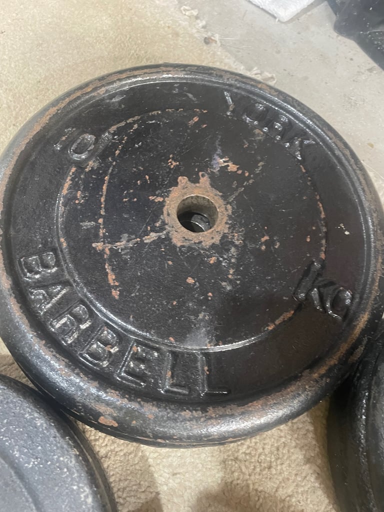 150kg cast iron weight plates - £1.50 per kg