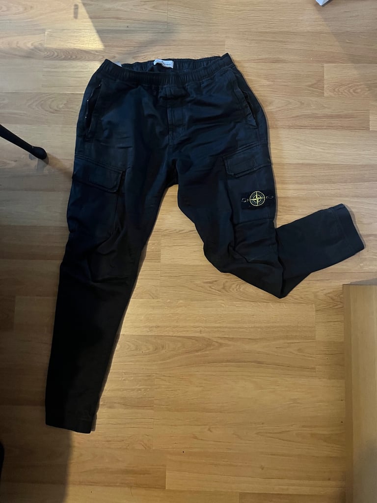 image for STONE ISLAND Cargo Trousers Black
