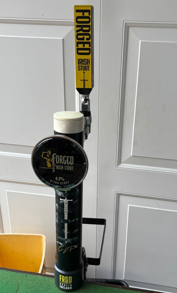 Rare forged Irish stout beer pump ideal man cave 