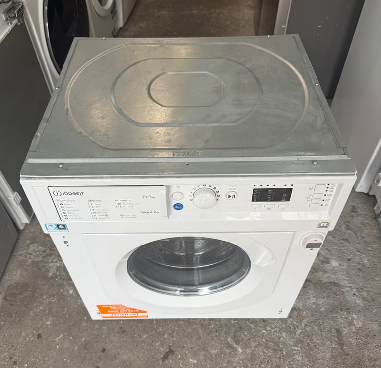 7KG HOTPOINT WDIL75125 BUILT IN WASHER & DRYER WITH WARRANTY   