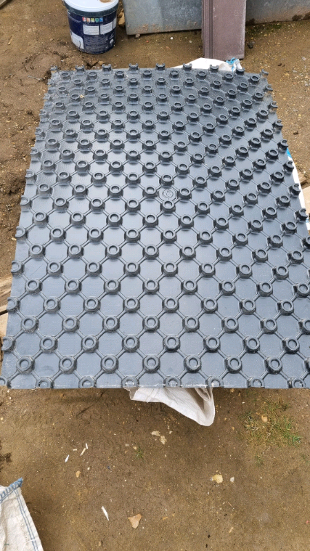 UFH underfloor Heating matt crate for pipe laying