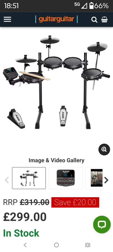 Alesis turbo mesh electronic drum kit 