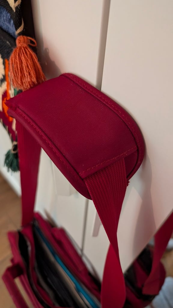 Dark Red Laptop Bag - Crossbody / Shoulder Style