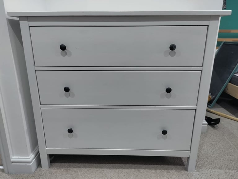image for White Ikea Hemnes chest of drawers