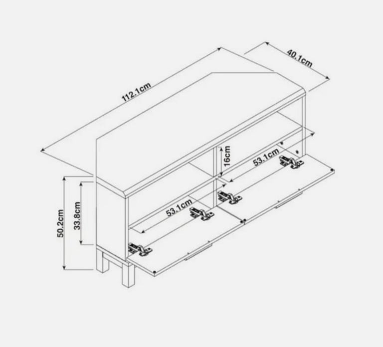 Next Bronx Corner TV Unit Grey
