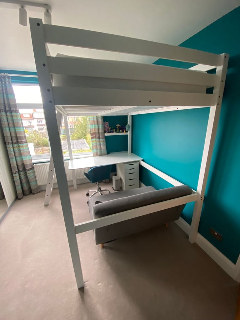 Ikea STORÅ Double Loft Bed to suit 140cm x 200cm euro double size mattress
