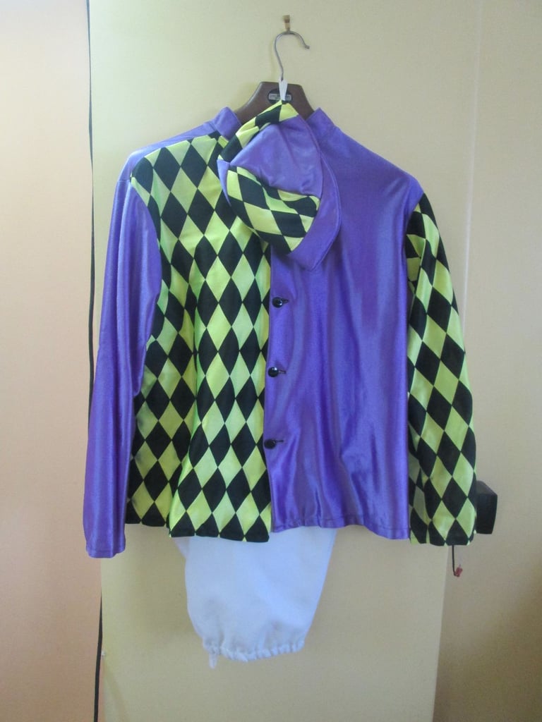 Race Night Jockey Fancy Dress Costume. Top, Jodhpurs, Cap. Theatrical, Stage, Office, Home Party