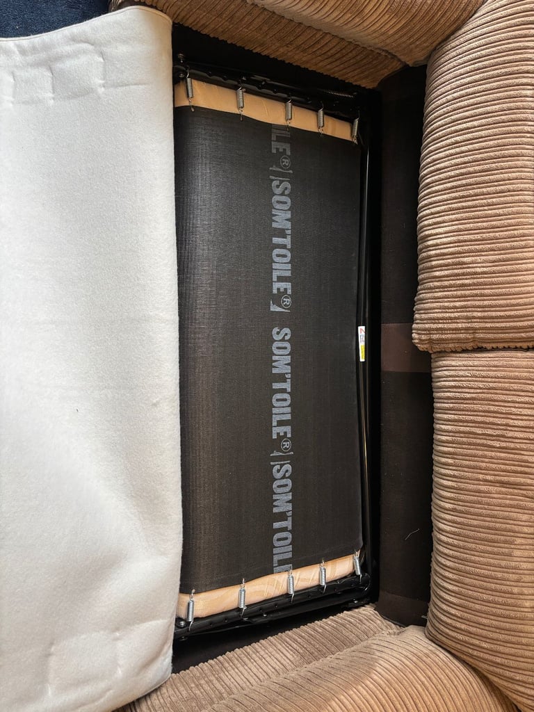 Cord velvet sofa bed
