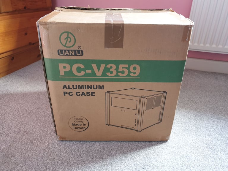 image for Lian Li PC-V359WG Micro-ATX Case - Gold with Noctua Fans