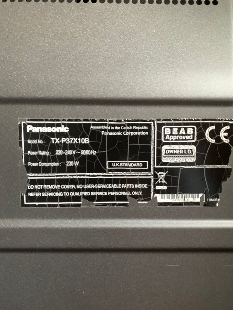 Panasonic Plasma Television 