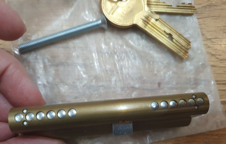 Unbranded Euro Cylinder Double Door Lock 6 pin 35/45 80mm + 3 keys